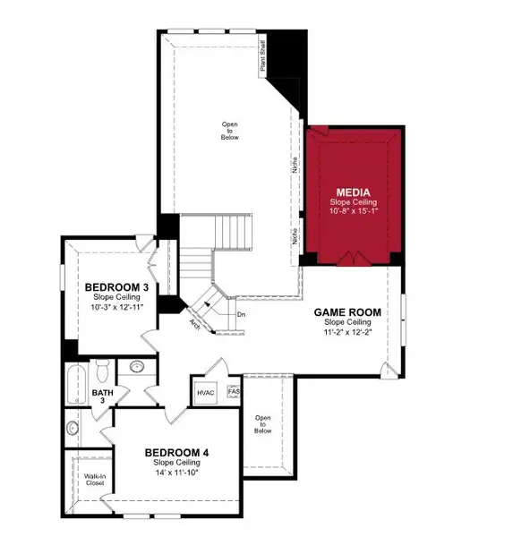 2D floor plan layout of this home in Lovers Landing, Forney, TX (Image 3). 2D floor plan layout of this home in Lovers Landing, Forney, TX (Image 3).