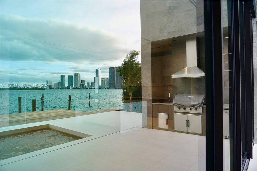 Exterior details and patio area of a home in , Miami (Image 19). Exterior details and patio area of a home in , Miami (Image 19).
