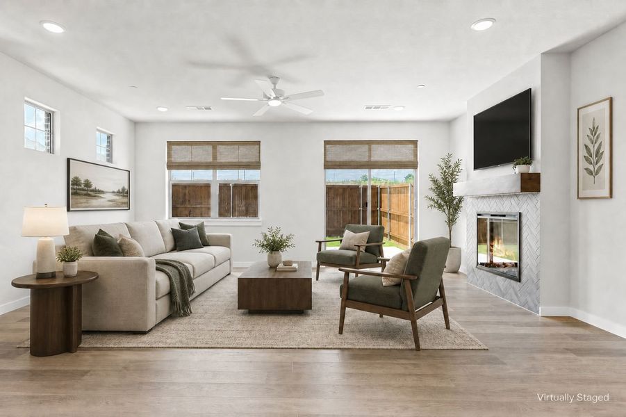 Furnished interior view inside a new home in Wildridge, Oak Point (Image 5).