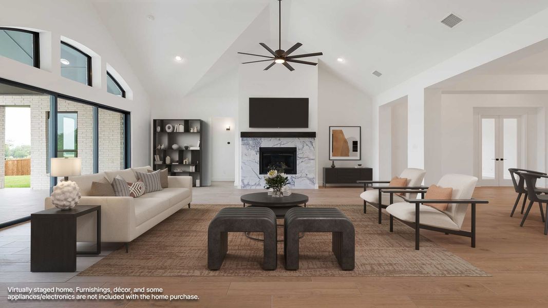 Furnished interior view inside a new home in Sweetgrass, Haslet (Image 6).
