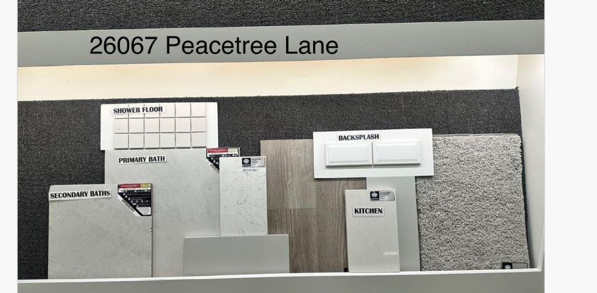 Sample of building materials used in homes in Wildtree, Magnolia (Image 4).