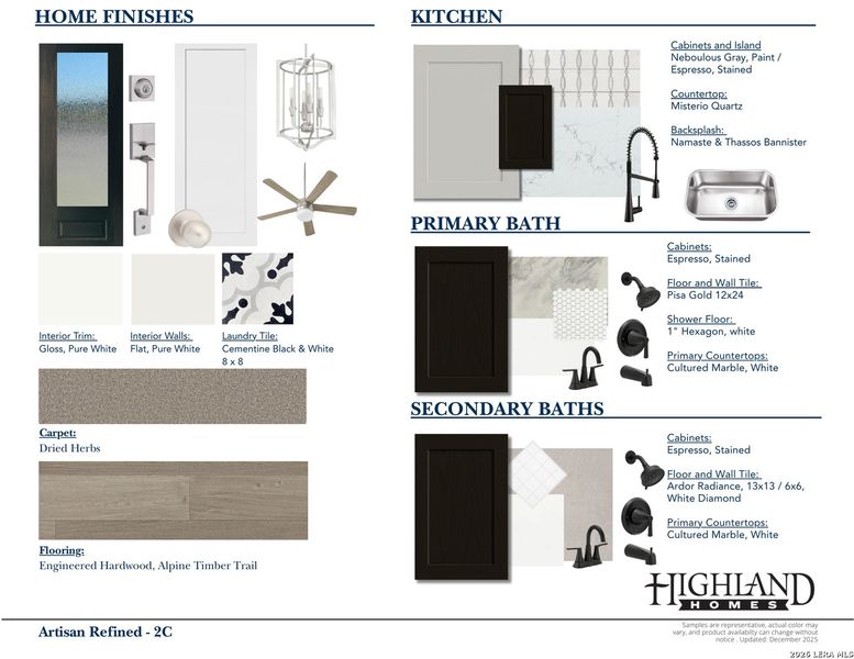 Sample of building materials used in homes in Homestead, Schertz (Image 3). Sample of building materials used in homes in Homestead, Schertz (Image 3).