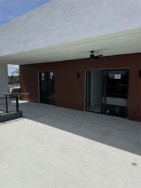 Exterior details and patio area of a home in , Miami (Image 4). Exterior details and patio area of a home in , Miami (Image 4).