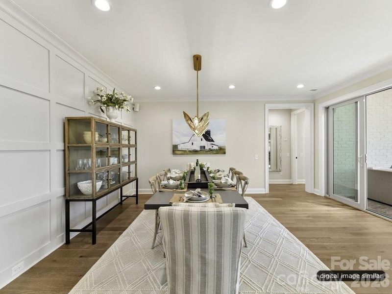 Furnished interior view inside a new home in , Charlotte (Image 10). Furnished interior view inside a new home in , Charlotte (Image 10).