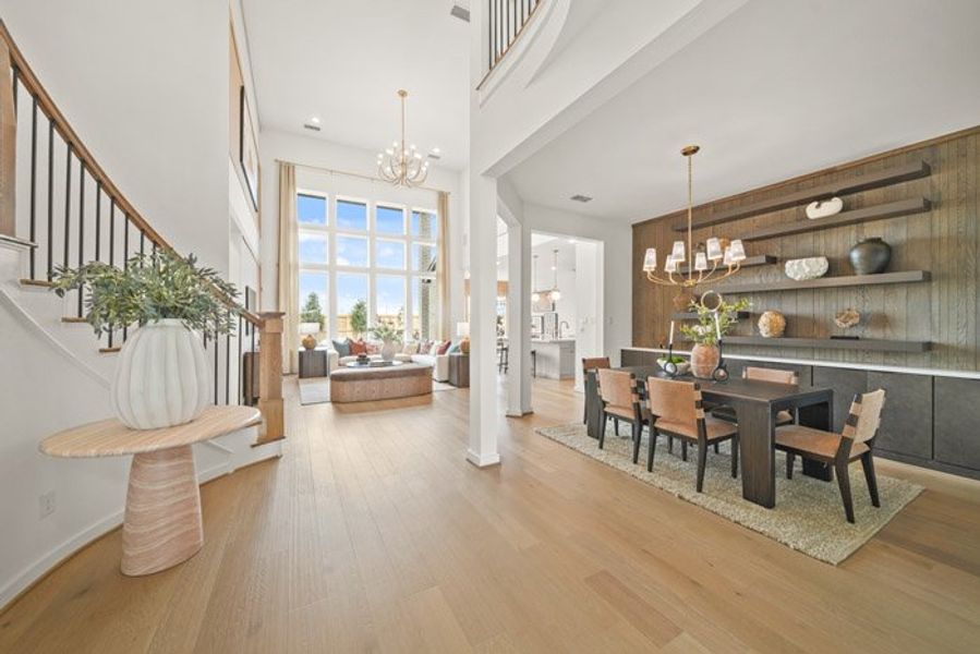 Furnished interior view inside a new home in Meridiana 40', 65', Manvel (Image 12). Furnished interior view inside a new home in Meridiana 40', 65', Manvel (Image 12).