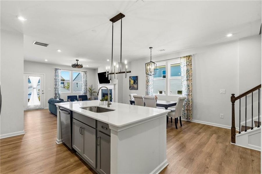 Furnished interior view inside a new home in Annsbury Park, Lilburn (Image 8).