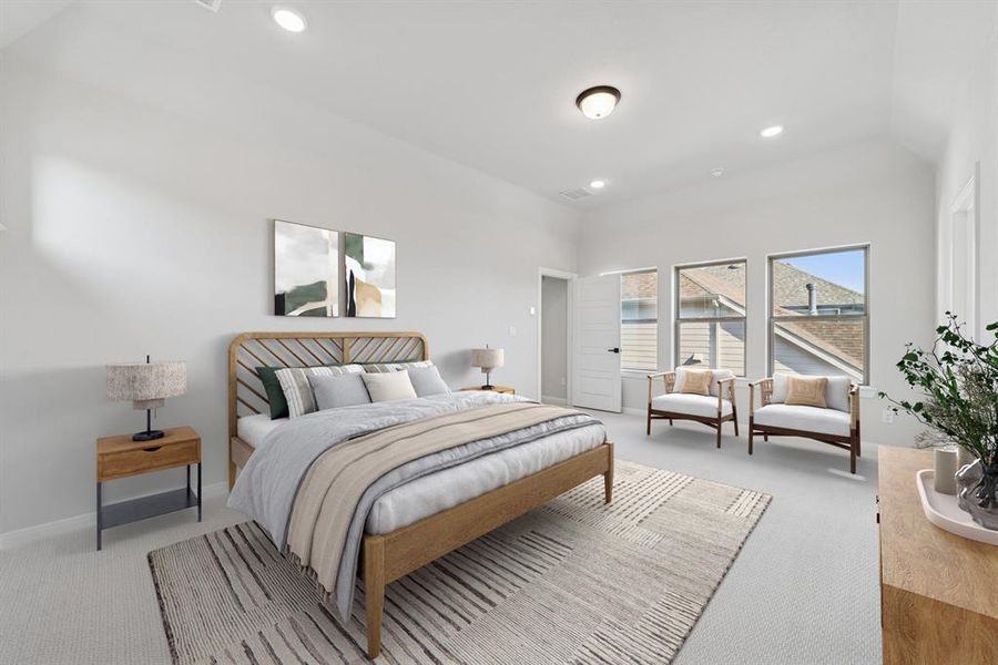 Furnished interior view inside a new home in Mantua Point Gardens, Van Alstyne (Image 11). Furnished interior view inside a new home in Mantua Point Gardens, Van Alstyne (Image 11).