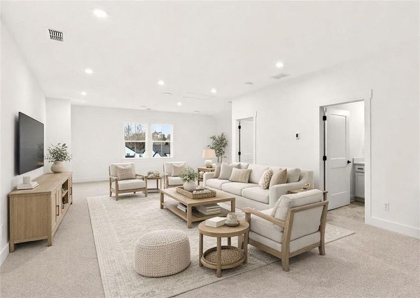 Furnished interior view inside a new home in , Cumming (Image 35).