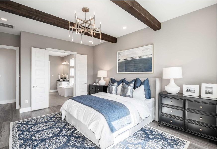 Furnished interior view inside a new home in Sienna 60’, Missouri City (Image 8).