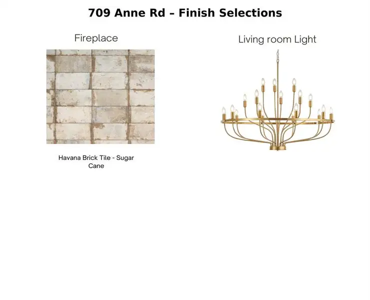 Sample of building materials used in homes in Lincoln Pointe, Van Alstyne (Image 6).