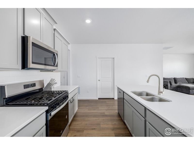 Furnished interior view inside a new home in Fossil Creek Ranch, Windsor (Image 13). Furnished interior view inside a new home in Fossil Creek Ranch, Windsor (Image 13).