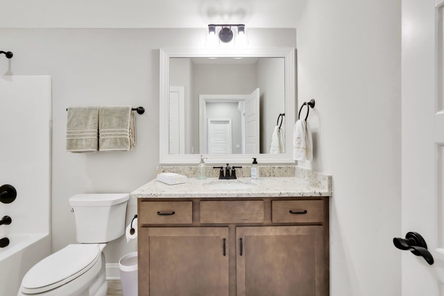 Representative furnished interior of a home built from the Lumina Island by Kent Homes in Oyster Harbour, Supply (Image 108).