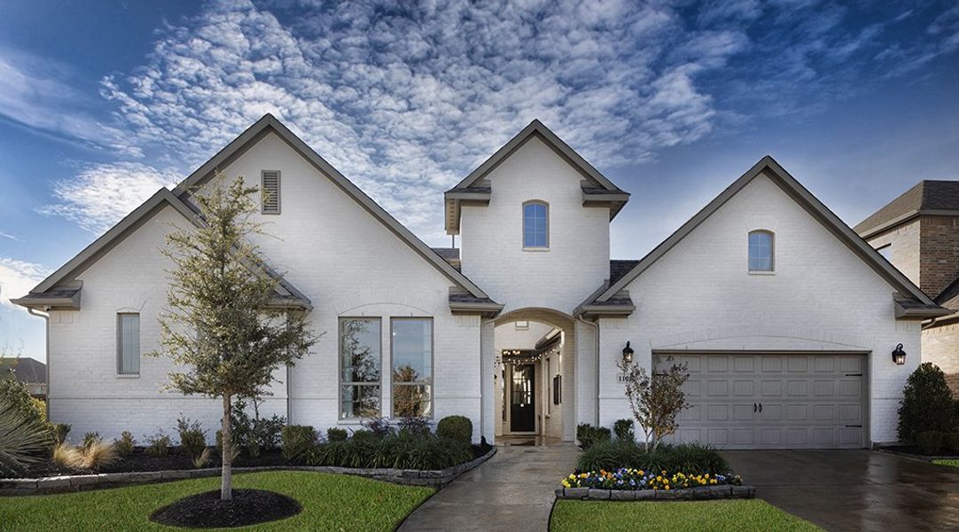 Representative exterior photo of a completed home built from the Courtney by Taylor Morrison in The Ridge at Northlake 70s, Northlake, TX (Image 2). Representative exterior photo of a completed home built from the Courtney by Taylor Morrison in The Ridge at Northlake 70s, Northlake, TX (Image 2).