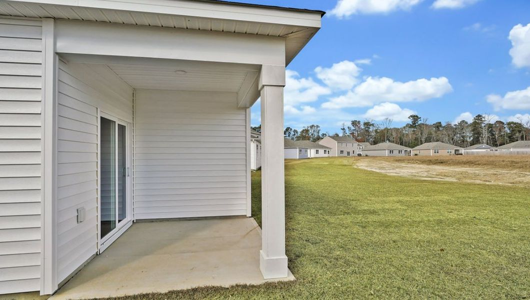 Exterior details and patio area of a home in Halls Landing, Bolivia (Image 2).