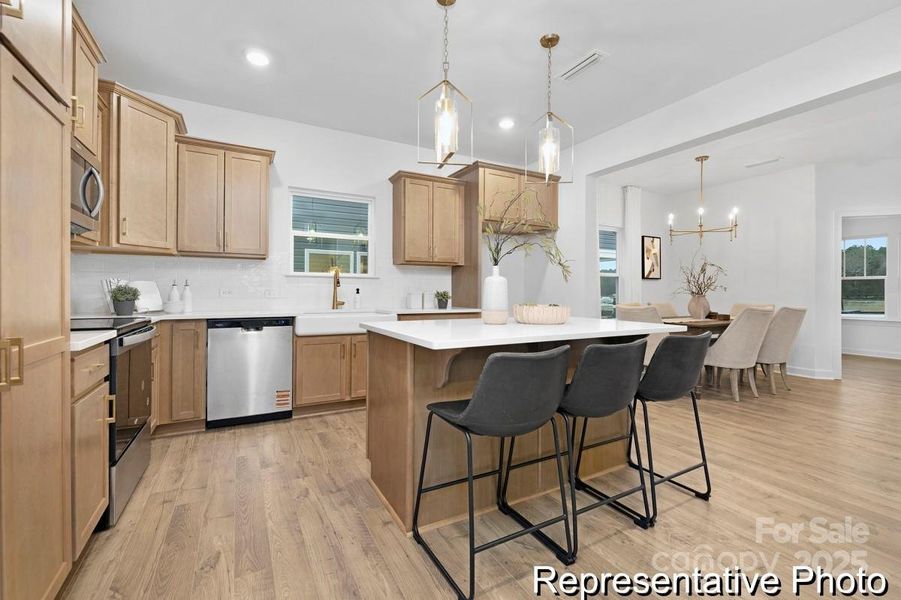 Furnished interior view inside a new home in Morgan Hills, Albemarle (Image 6).