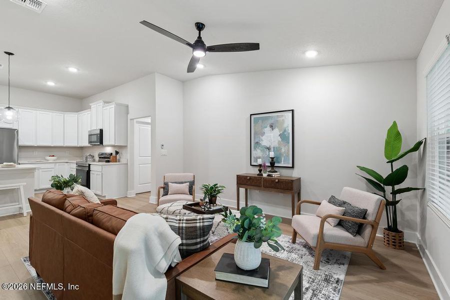 Furnished interior view inside a new home in , Jacksonville (Image 33).