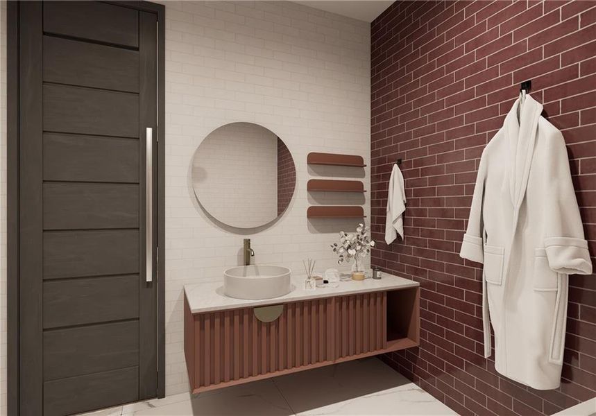 Furnished interior view inside a new home in , Buford (Image 16).