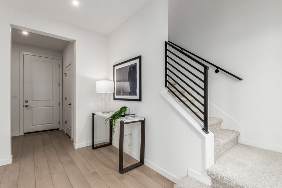 Furnished interior view inside a new home in Parkside at Victory Ridge, Colorado Springs (Image 26).