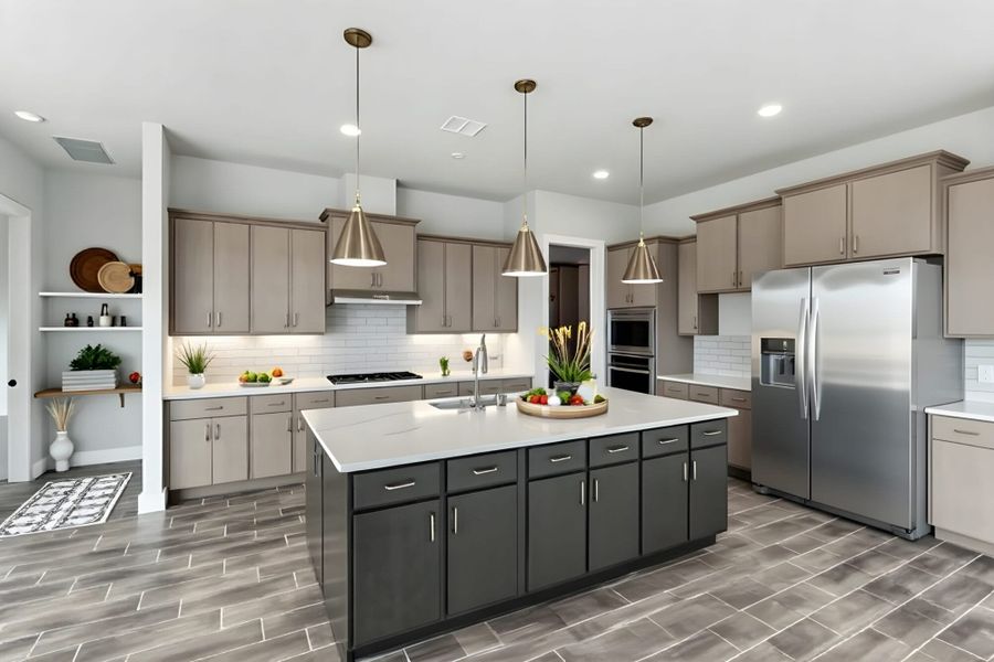 Furnished interior view inside a new home in Weltner Farms 60’s, New Braunfels (Image 5).