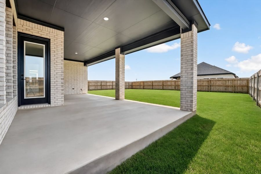 Exterior details and patio area of a home in Santa Rita Ranch, Liberty Hill (Image 4).