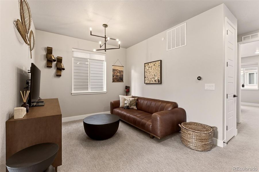Furnished interior view inside a new home in Baseline, Broomfield (Image 27).