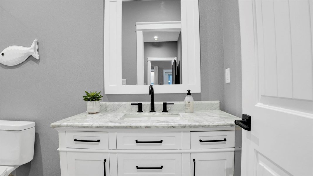 Furnished interior view inside a new home in , Crystal Beach (Image 6).