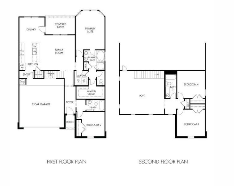 2D floor plan layout of this home in Stewart's Ranch, Conroe, TX (Image 2). 2D floor plan layout of this home in Stewart's Ranch, Conroe, TX (Image 2).