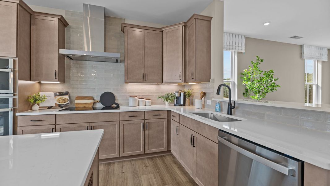 Representative furnished interior of a home built from the Landon by DRB Homes in The River District Townhomes, Charlotte (Image 6).
