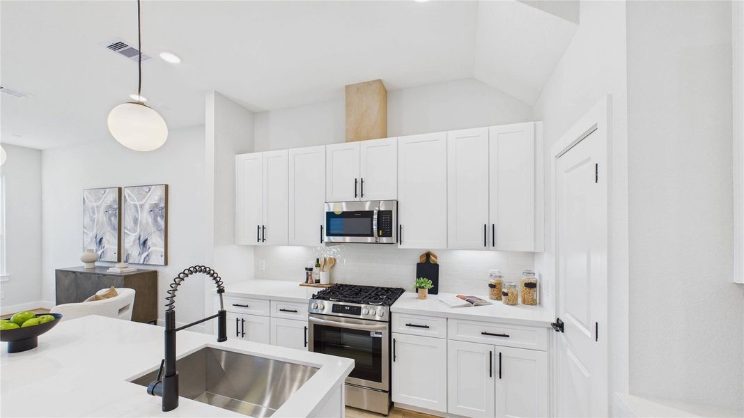 Furnished interior view inside a new home in , Houston (Image 9).