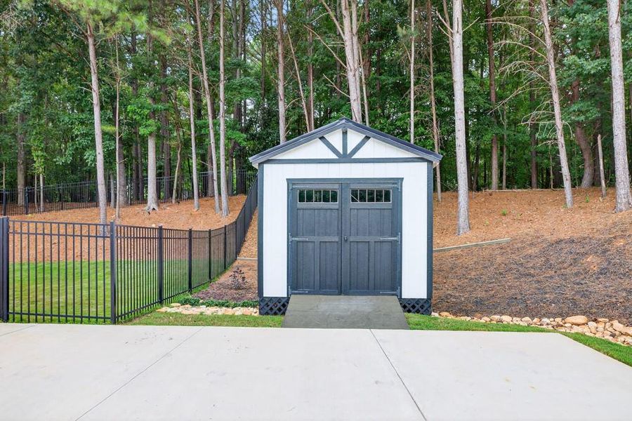 Exterior details and patio area of a home in , Flowery Branch (Image 27). Exterior details and patio area of a home in , Flowery Branch (Image 27).