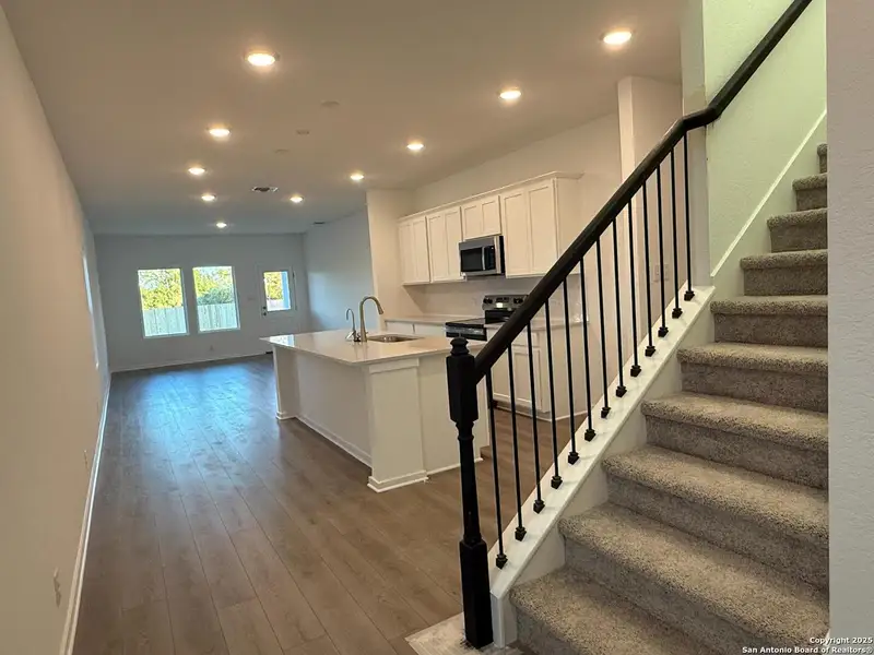 Furnished interior view inside a new home in Meadows at Hennersby Hollow 40's, San Antonio (Image 8). Furnished interior view inside a new home in Meadows at Hennersby Hollow 40's, San Antonio (Image 8).