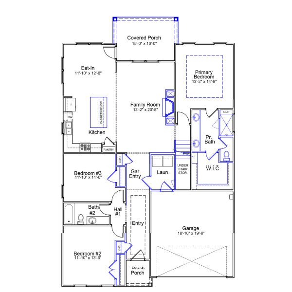 2D floor plan layout of this home in Grand Park, Leland, NC (Image 3). 2D floor plan layout of this home in Grand Park, Leland, NC (Image 3).