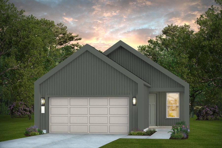 Representative exterior photo of a completed home built from the Contour by Del Webb in Del Webb Sugar Land at Ryehill, Sugar Land, TX (Image 4).