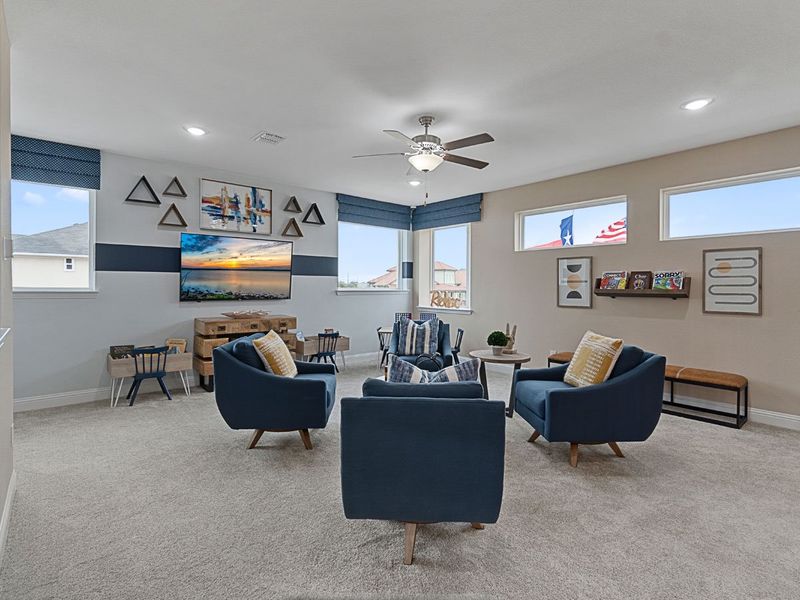 Representative furnished interior of a home built from the Middleton by Landon Homes in Lexington Frisco, Frisco (Image 20).