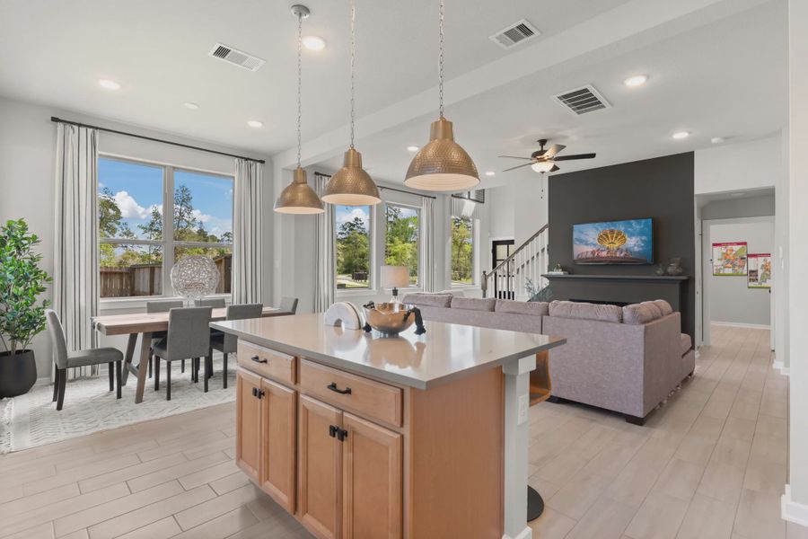 Representative furnished interior of a home built from the Chantilly by Chesmar Homes in Kresston, Montgomery (Image 4).