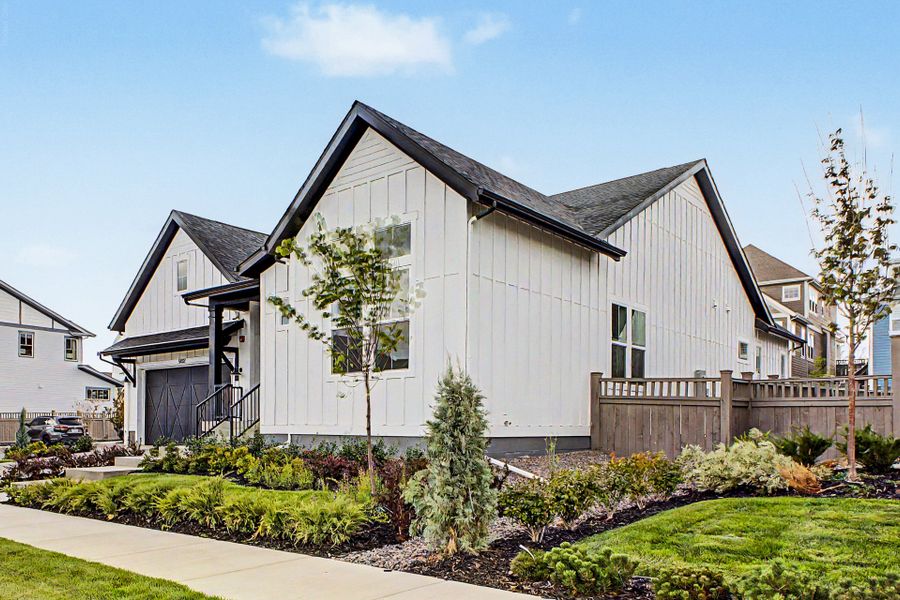 Front exterior of a new home in Westerly, Erie, CO, highlighting curb appeal (Image 10).