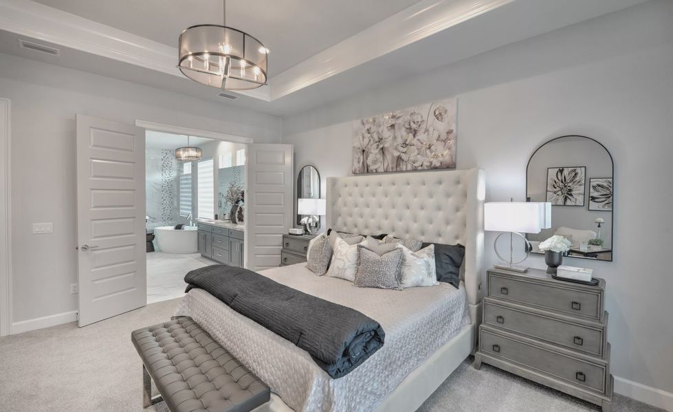 Furnished interior view inside a new home in Plantation Bay, Ormond Beach (Image 24).