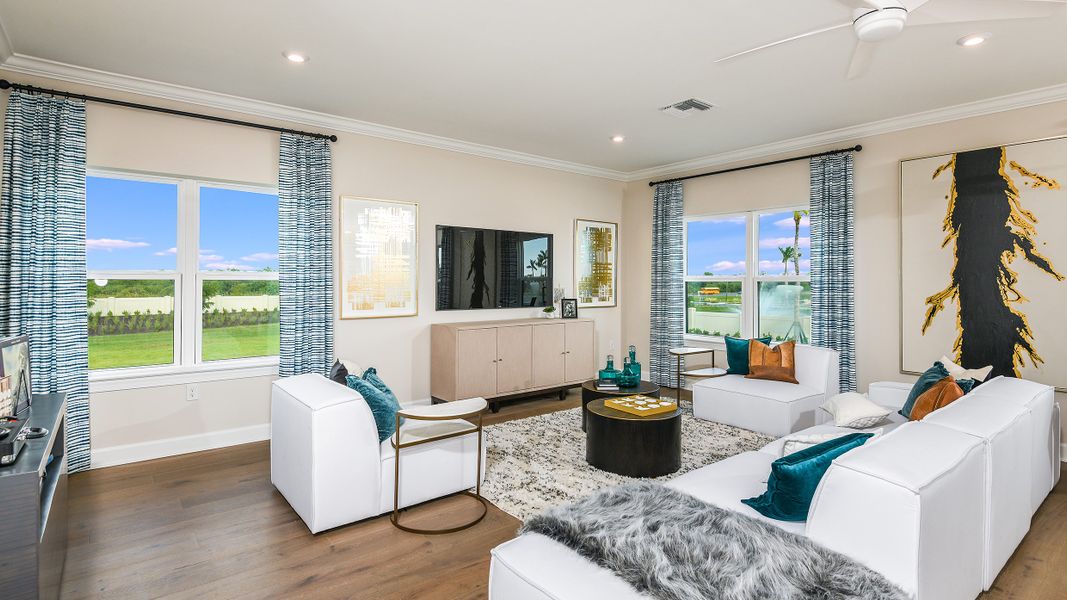 Furnished interior view inside a new home in Esplanade by the Islands, Naples (Image 25). Furnished interior view inside a new home in Esplanade by the Islands, Naples (Image 25).