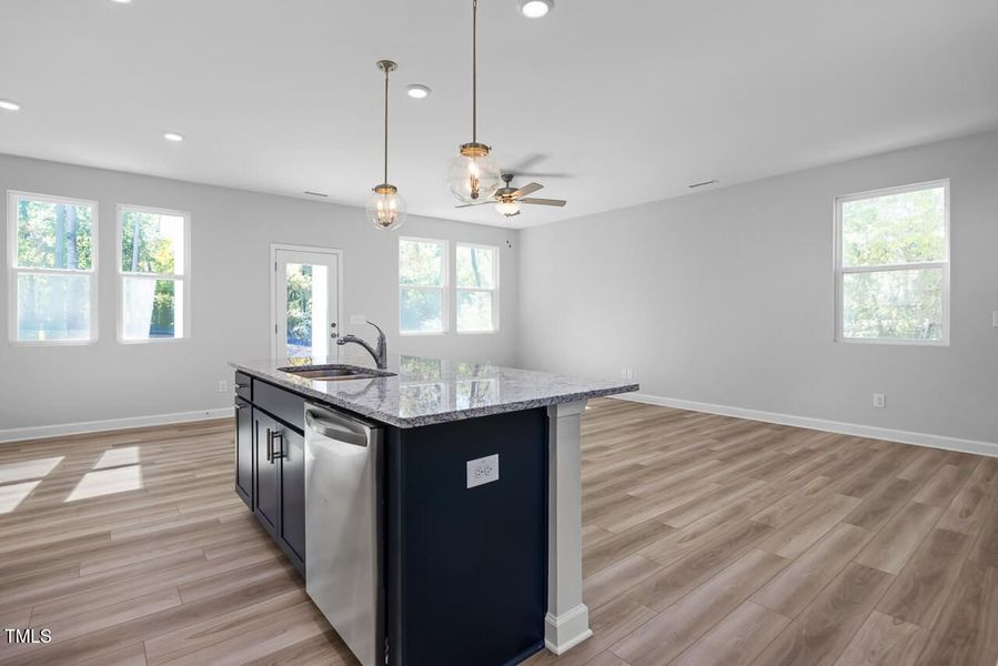 Furnished interior view inside a new home in Gregory Village Townhomes, Lillington (Image 7). Furnished interior view inside a new home in Gregory Village Townhomes, Lillington (Image 7).