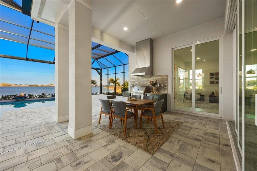 Exterior details and patio area of a home in , Sarasota (Image 4). Exterior details and patio area of a home in , Sarasota (Image 4).