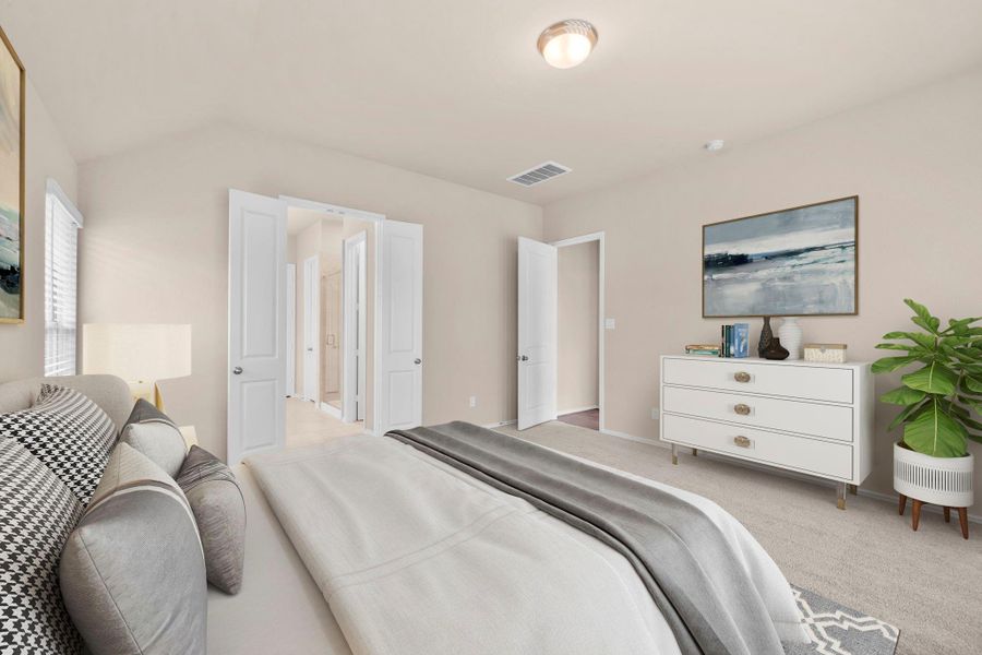 Furnished interior view inside a new home in Pomona 50' & 55', Manvel (Image 8).