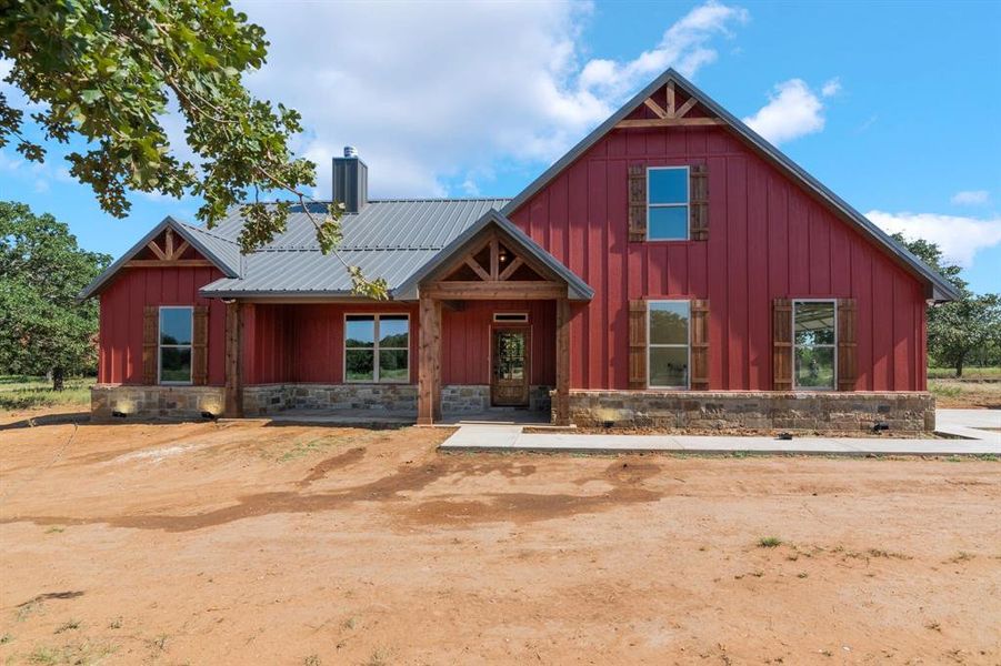 Front exterior of a new home in , Loving, TX, highlighting curb appeal (Image 19).