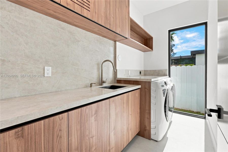 Furnished interior view inside a new home in , Miami (Image 5).