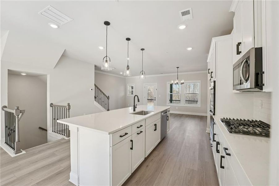 Furnished interior view inside a new home in , Cumming (Image 7).