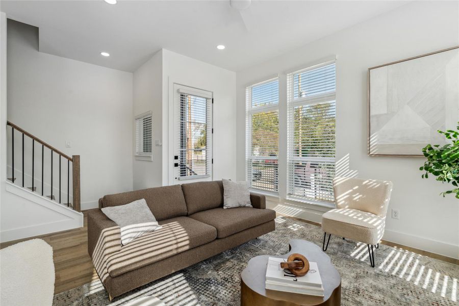 Another view of the living room. Another view of the living room.