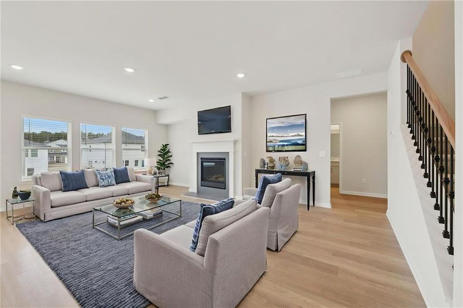 Furnished interior view inside a new home in Parkside at Grayson, Grayson (Image 21).