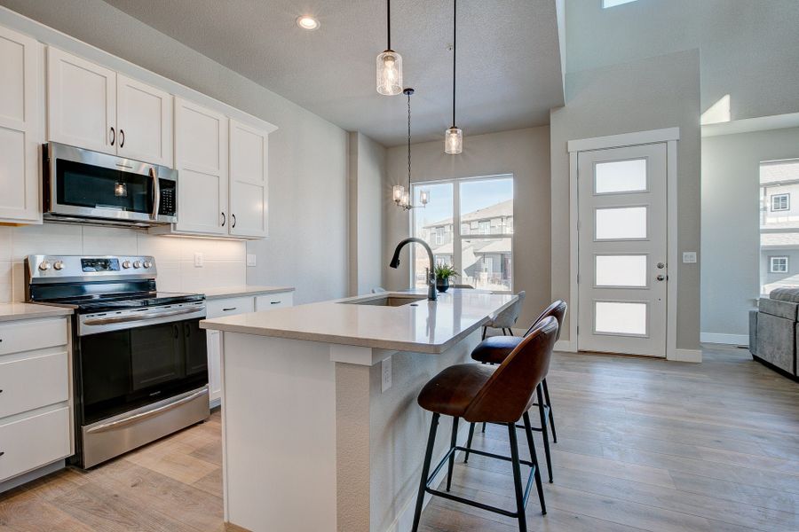 Representative furnished interior of a home built from the The Addison 2 by Landmark Homes in Highlands at Fox Hill, Longmont (Image 12). Representative furnished interior of a home built from the The Addison 2 by Landmark Homes in Highlands at Fox Hill, Longmont (Image 12).