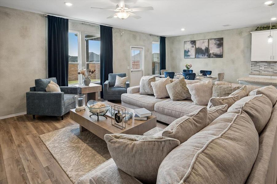 Furnished interior view inside a new home in Whitewing Trails, Princeton (Image 27).