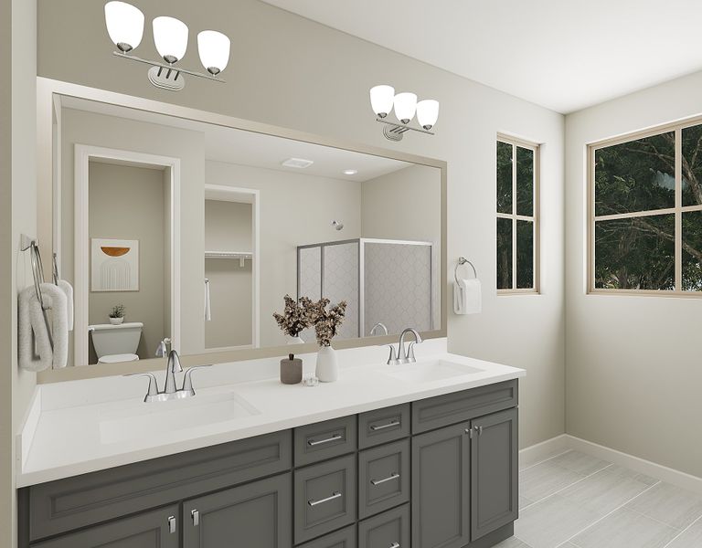 Representative furnished interior of a home built from the Azalea Plan 3005 by Tri Pointe Homes in Waterston Central, Gilbert (Image 13).