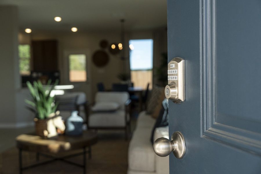Paneled entry door
